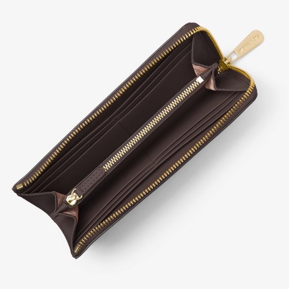 NWT - $726 MICHAEL KORS CARINE LARGE LOGO SIGNATURE SATCHEL + MATCHING WALLET - Picture 8 of 9